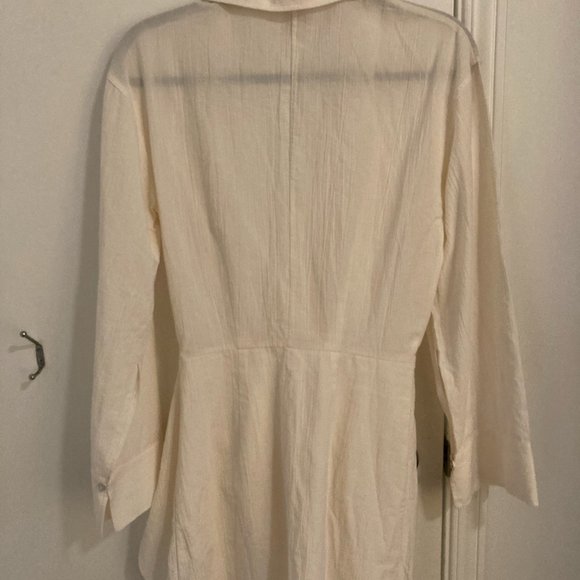 H&M short shirt dress - cream - Picture 4 of 5